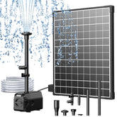 25W Solar Fountain Pump with Filtration & Anti-Dry Protection